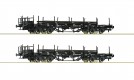 76196 Roco Set of 2 flat cars loaded with Rails